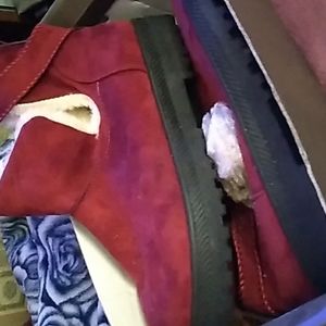 Suede winter fleece lined boots.